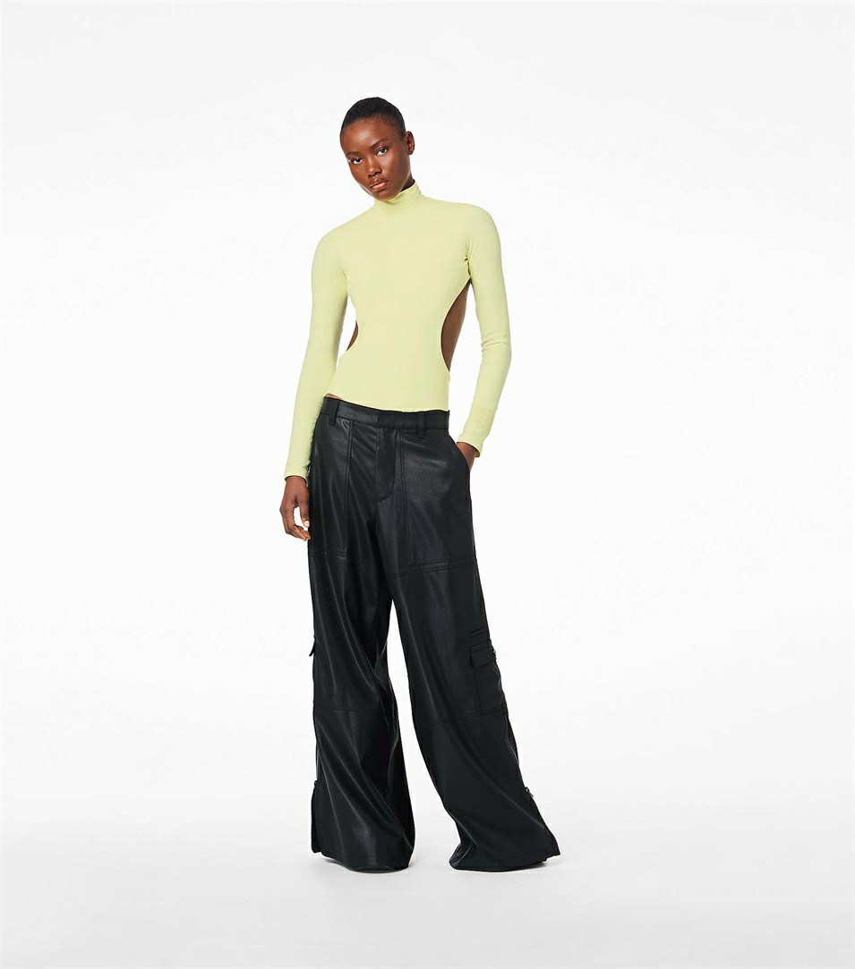 Black Copper Marc Jacobs The Wide Leg Cargo Women's Pants | 4870LTMJY