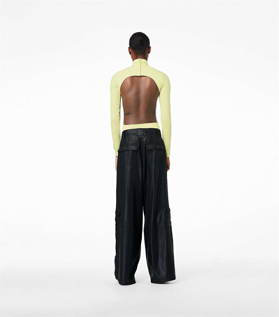 Black Copper Marc Jacobs The Wide Leg Cargo Women's Pants | 4870LTMJY