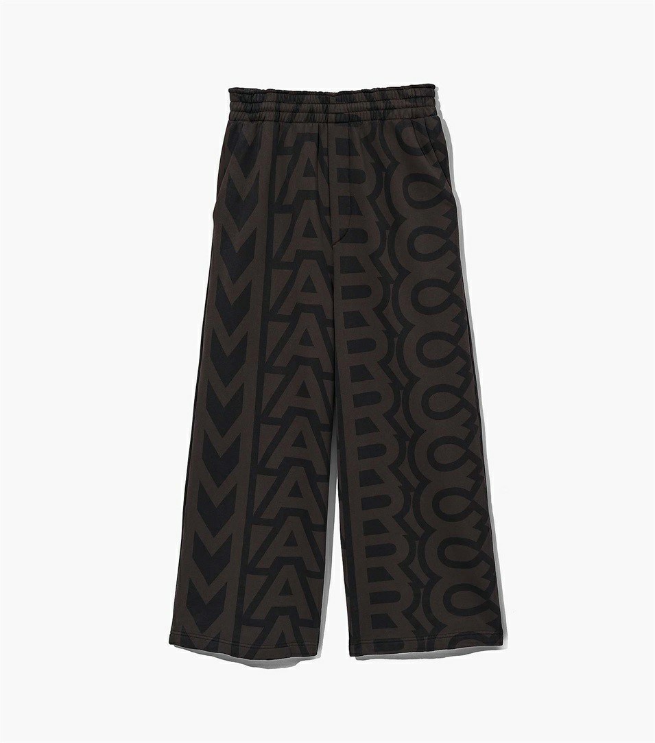 Black / Grey Marc Jacobs The Monogram Oversized Women\'s Pants | 3467SNQLH