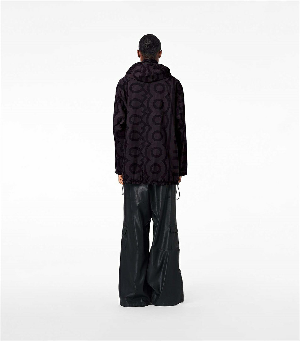 Black / Grey Marc Jacobs The Monogram Ripstop Women's Jackets | 8105RLQPJ
