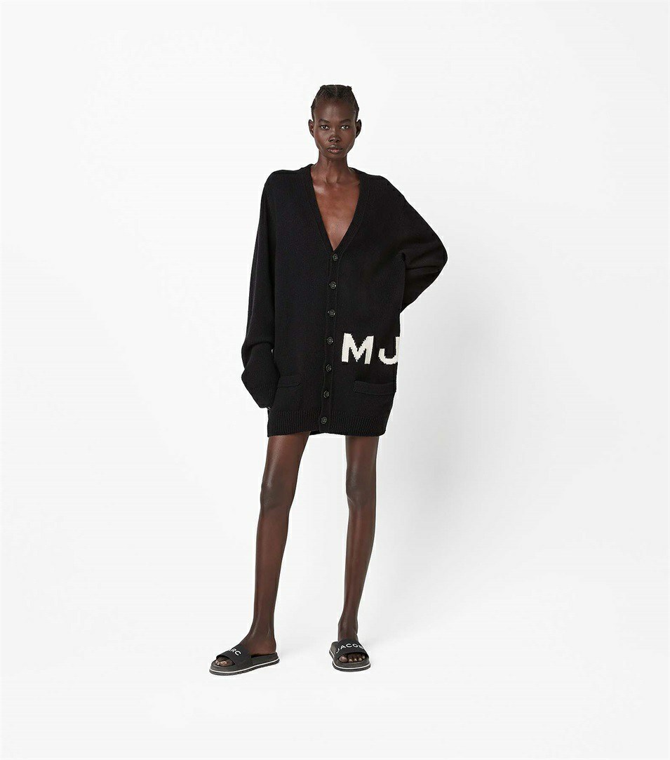 Black Marc Jacobs The Big Women's Cardigan | 4791YXQZE