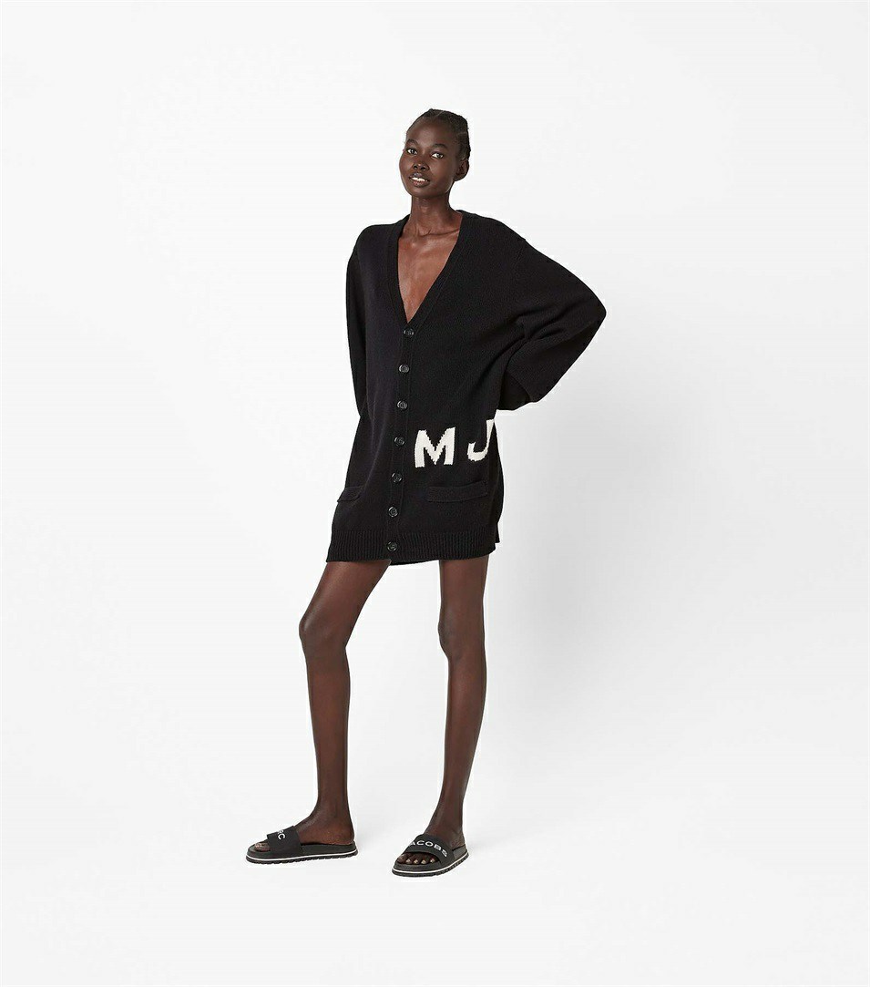 Black Marc Jacobs The Big Women's Cardigan | 4791YXQZE
