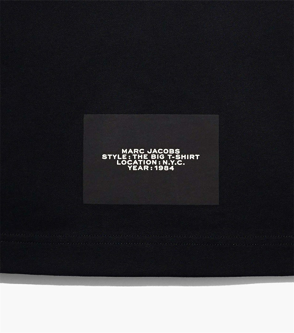Black Marc Jacobs The Big Women's T Shirts | 7582JDVAY