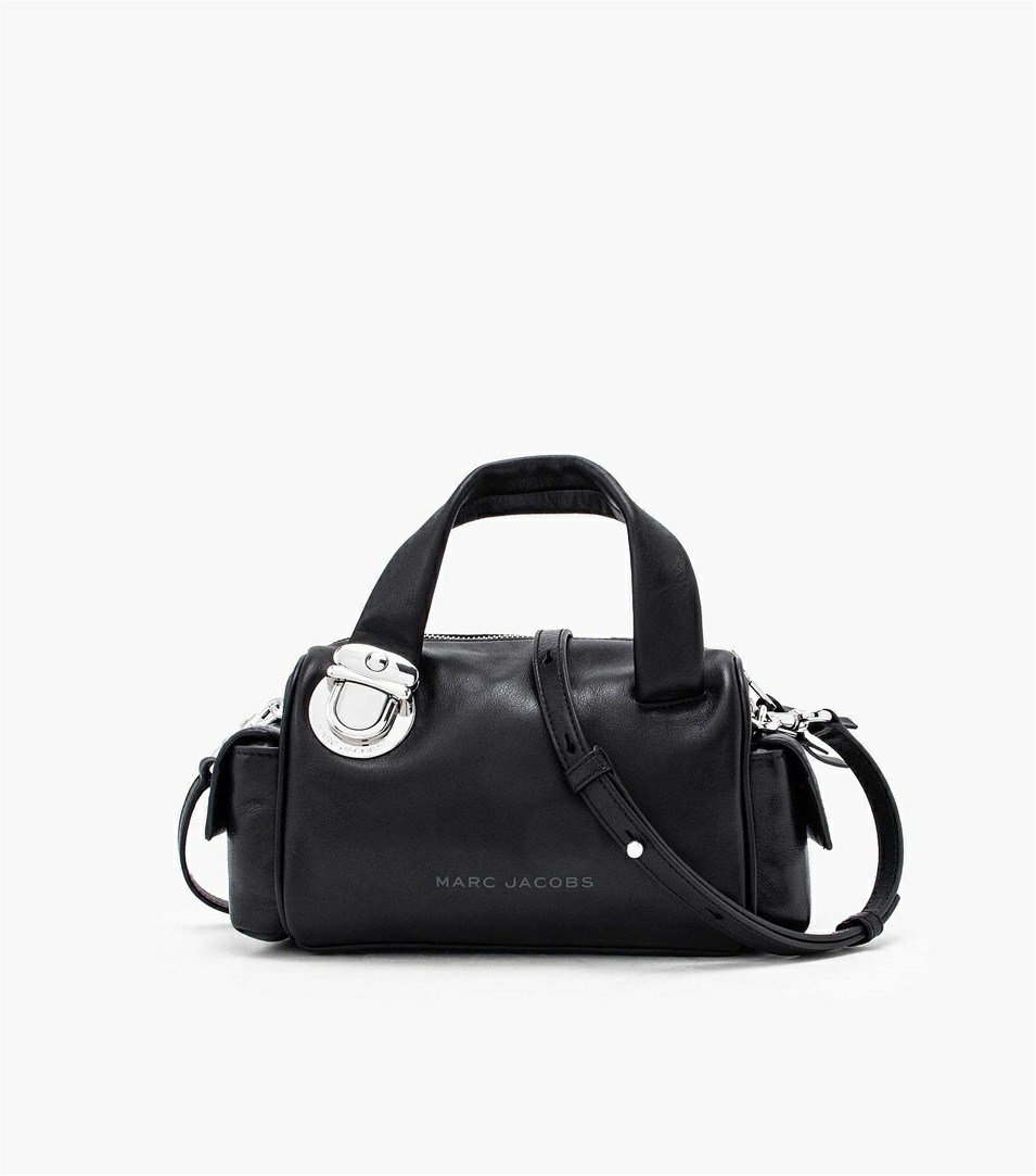Black Marc Jacobs The Pushlock Mini Women\'s Satchel Bags | 3918FKPYX