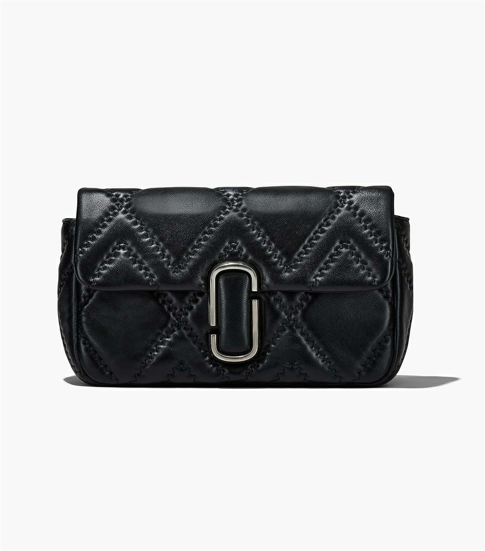 Black Marc Jacobs The Quilted Leather J Marc Large Women's Shoulder Bags | 2340YRJEC