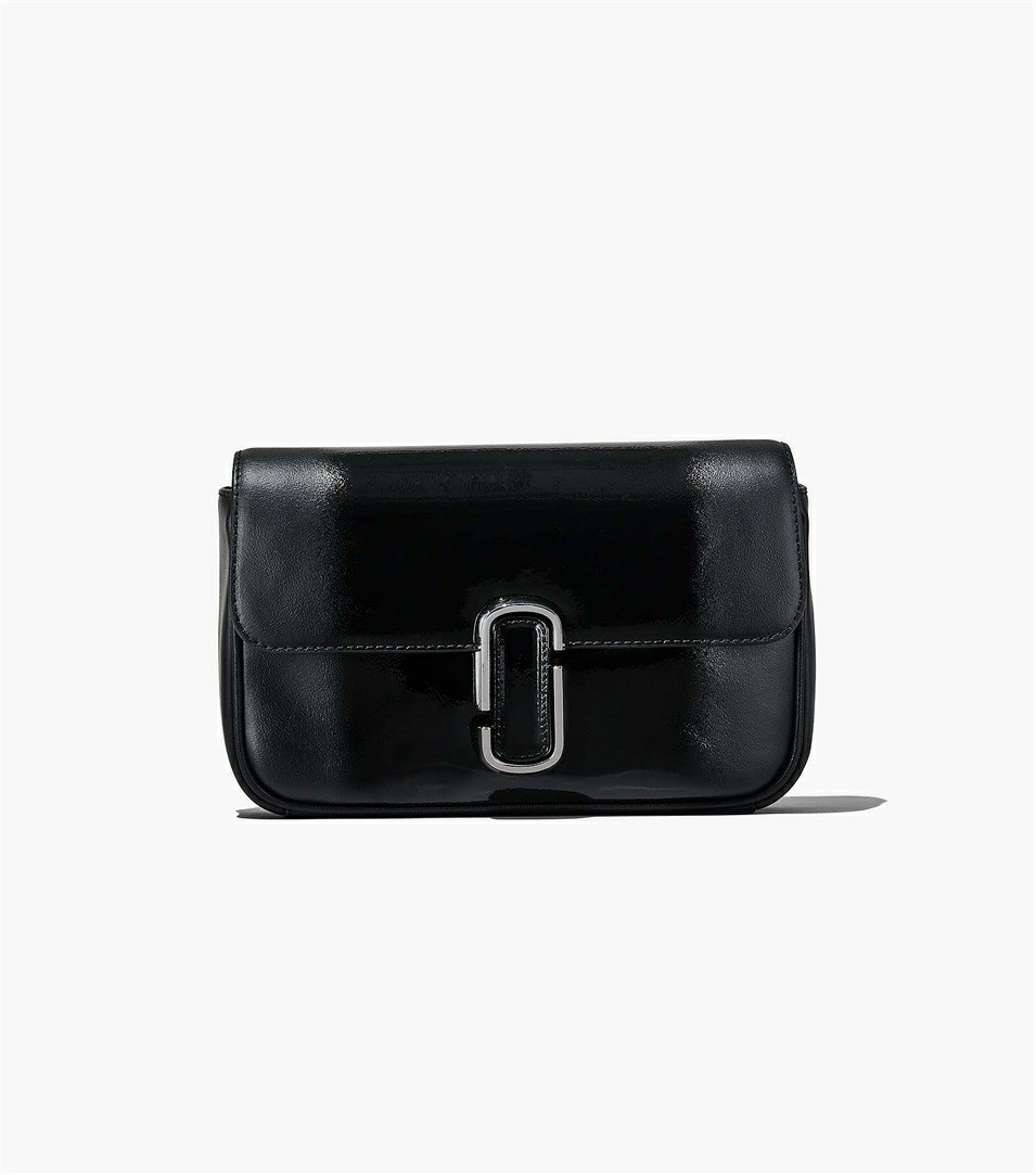 Black Marc Jacobs The Shadow Patent Leather J Marc Women's Shoulder Bags | 1836NEWUY