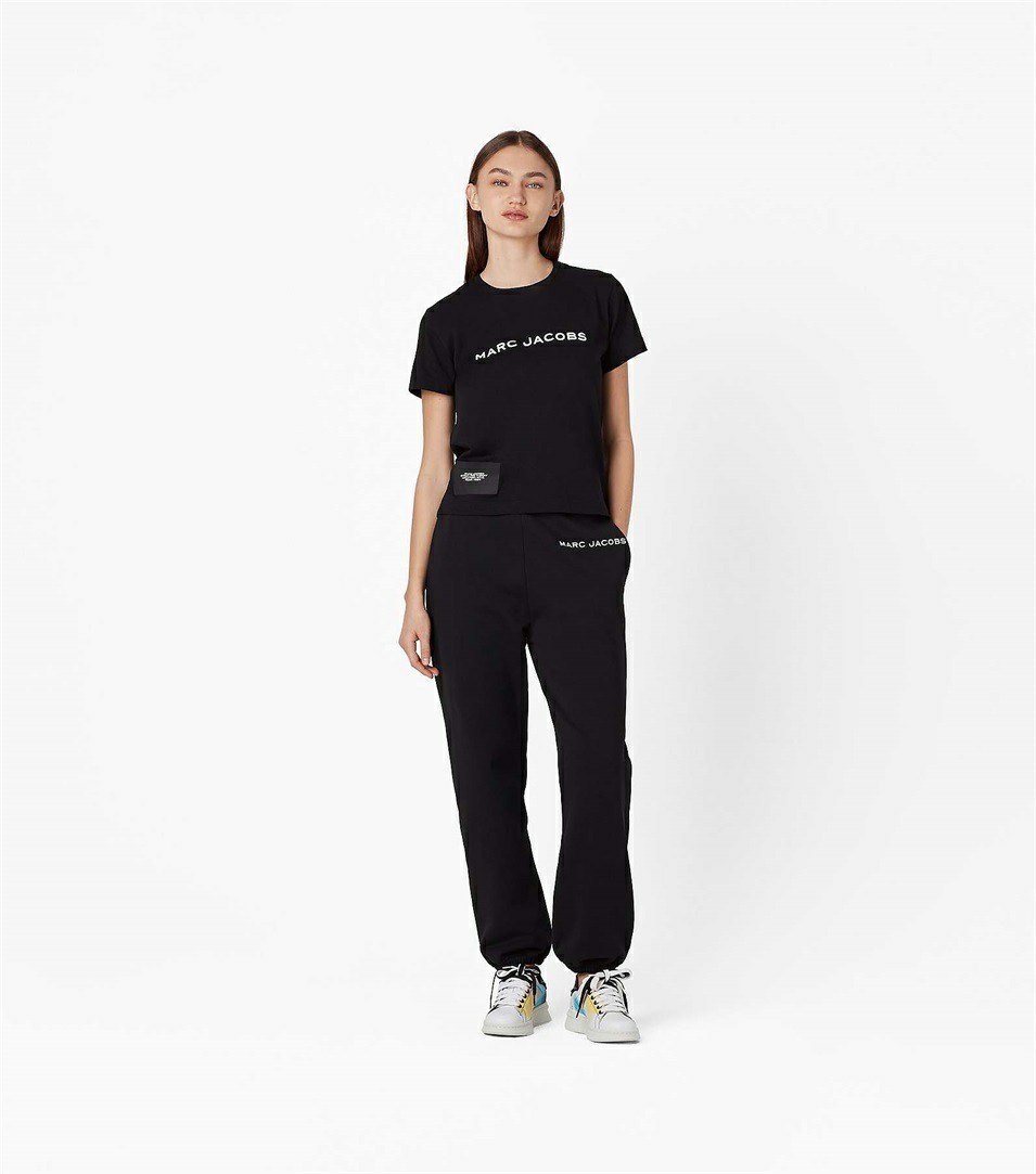 Black Marc Jacobs The Women's T Shirts | 4659AXFVT