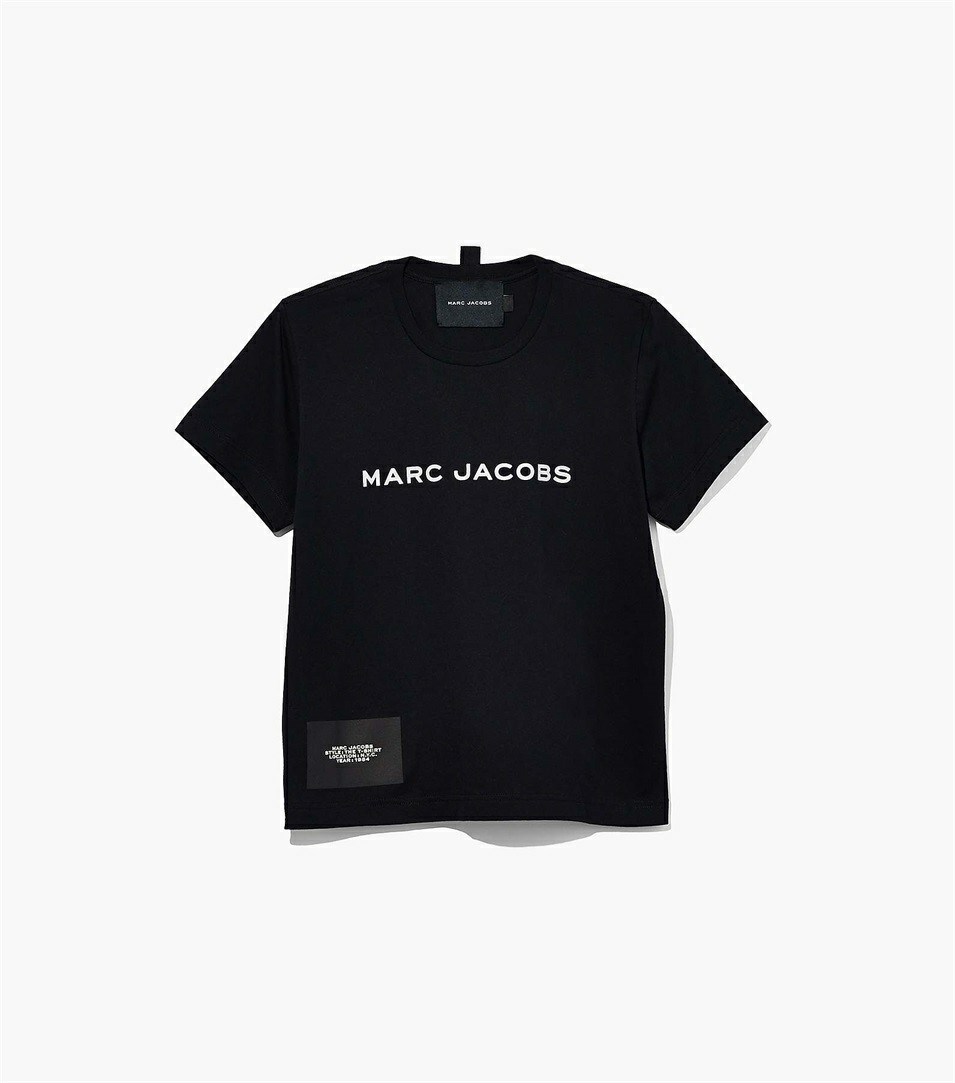 Black Marc Jacobs The Women\'s T Shirts | 4659AXFVT