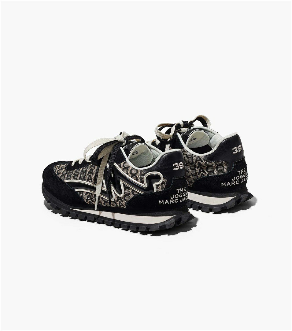 Black / White Marc Jacobs The Monogram Women's Sneakers | 2179HNRUI
