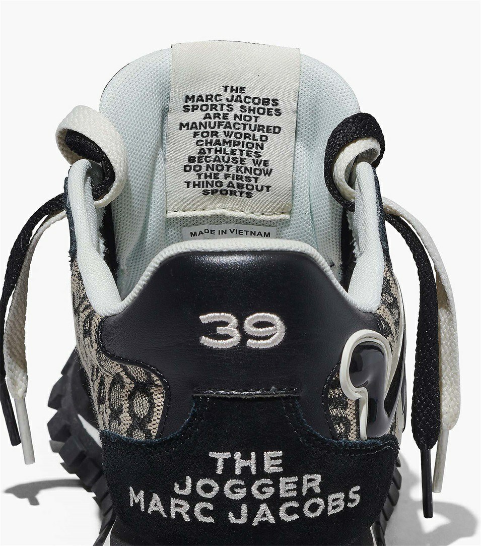 Black / White Marc Jacobs The Monogram Women's Sneakers | 2179HNRUI