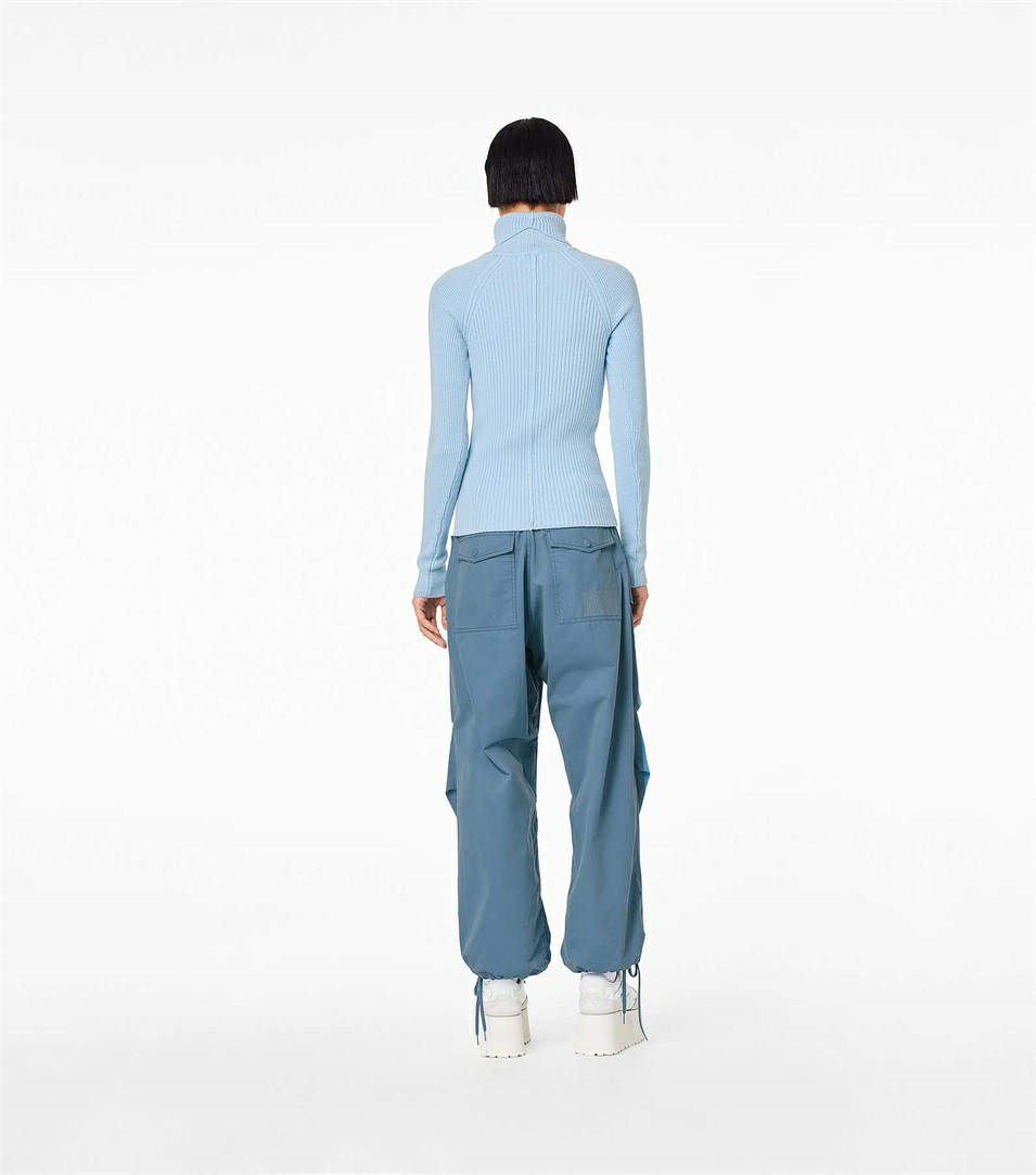 Blue Grey Marc Jacobs The Baggy Drawstring Women's Pants | 4716BXFDU