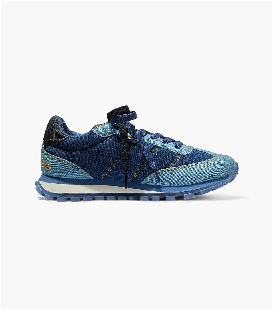 Blue Multicolor Marc Jacobs The Denim Women's Sneakers | 3690HSDTW