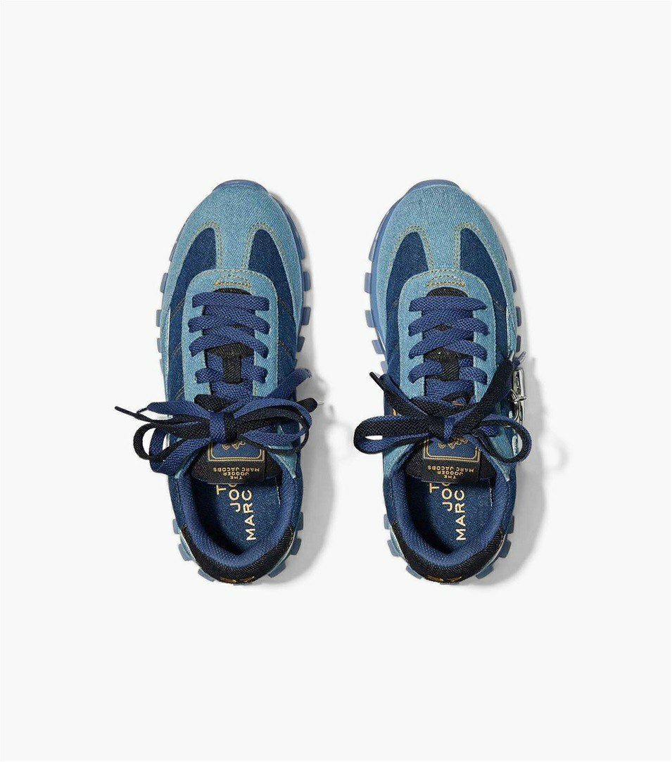 Blue Multicolor Marc Jacobs The Denim Women's Sneakers | 3690HSDTW