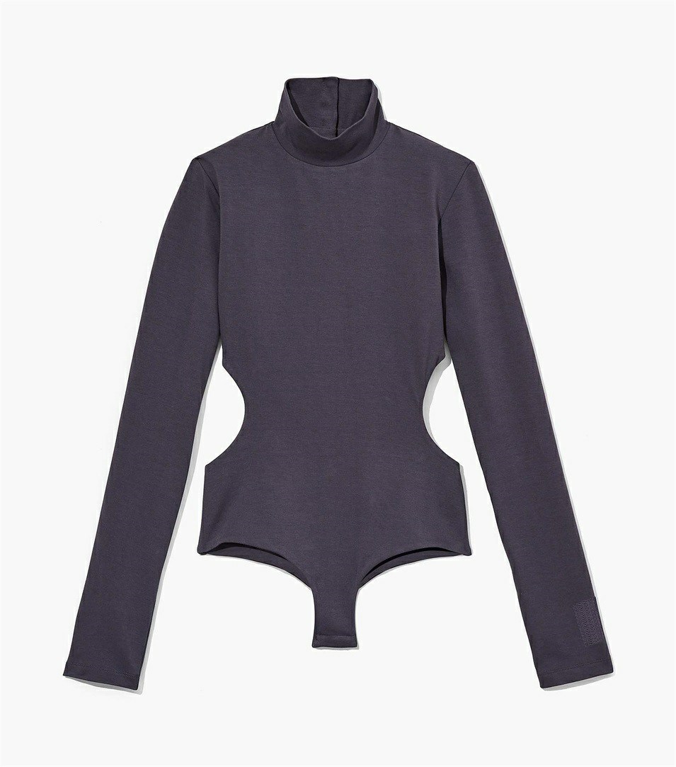 Dark Grey Marc Jacobs The Cutout Women\'s Bodysuit | 3506AZCLO