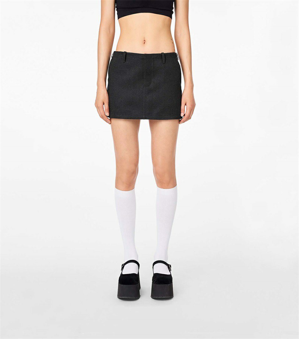 Grey Marc Jacobs The Pushlock Mini Women's Skirts | 5746ULZNH