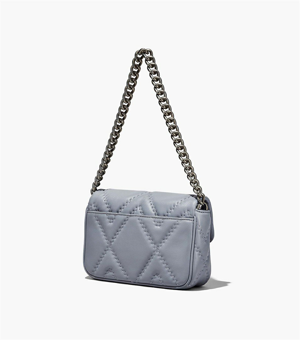 Grey Marc Jacobs The Quilted Leather J Marc Women's Shoulder Bags | 5769YVRHJ