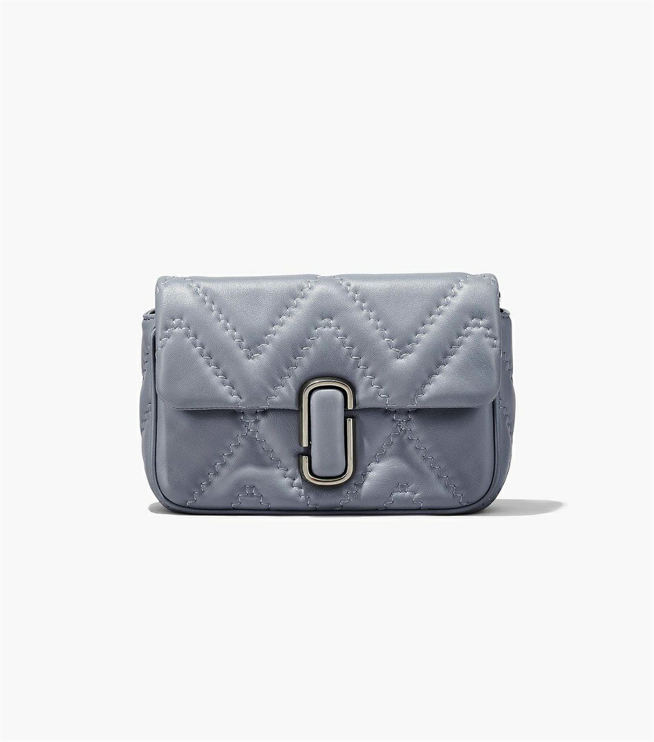 Grey Marc Jacobs The Quilted Leather J Marc Women's Shoulder Bags | 5769YVRHJ