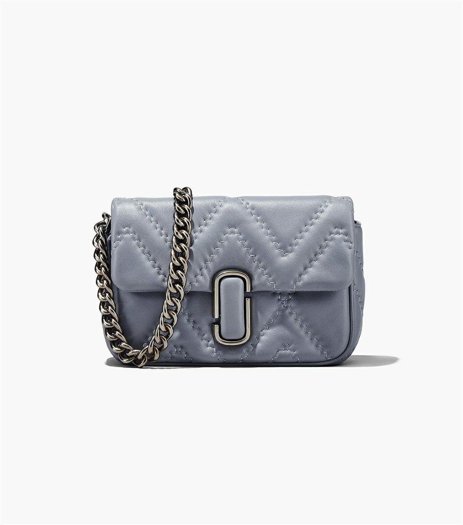 Grey Marc Jacobs The Quilted Leather J Marc Women\'s Shoulder Bags | 5769YVRHJ