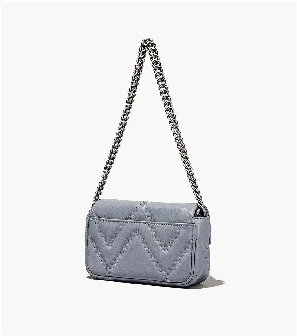Grey Marc Jacobs The Quilted Leather J Marc Mini Women's Shoulder Bags | 8096AQKTN
