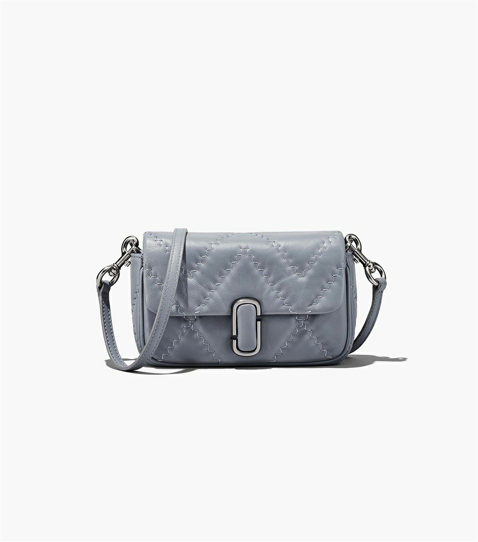 Grey Marc Jacobs The Quilted Leather J Marc Mini Women's Shoulder Bags | 8096AQKTN