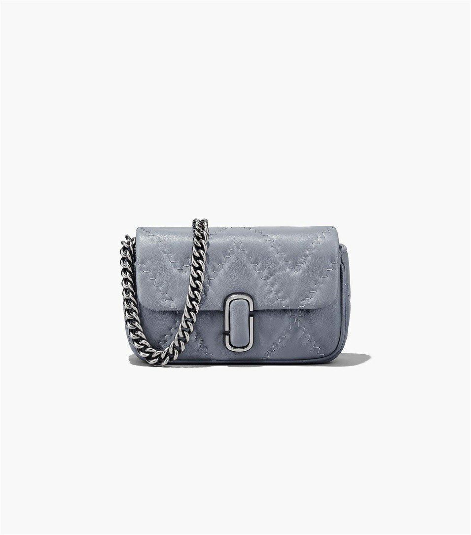 Grey Marc Jacobs The Quilted Leather J Marc Mini Women\'s Shoulder Bags | 8096AQKTN