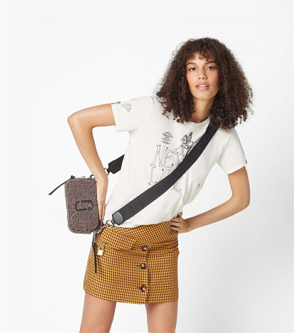 Grey Marc Jacobs The Teddy Women's Snapshot Bags | 0137LAXSQ