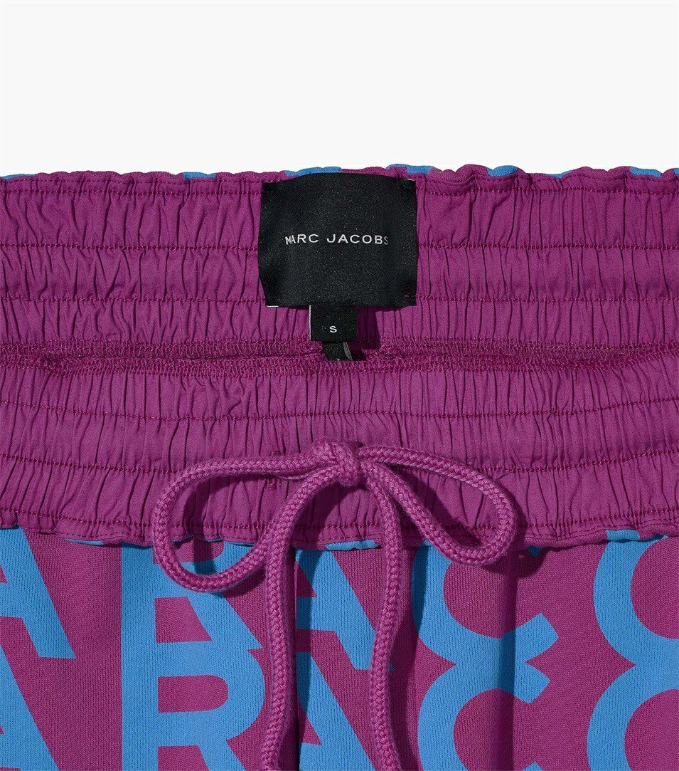 Purple / Blue Marc Jacobs The Monogram Oversized Women's Pants | 3892LSXIQ