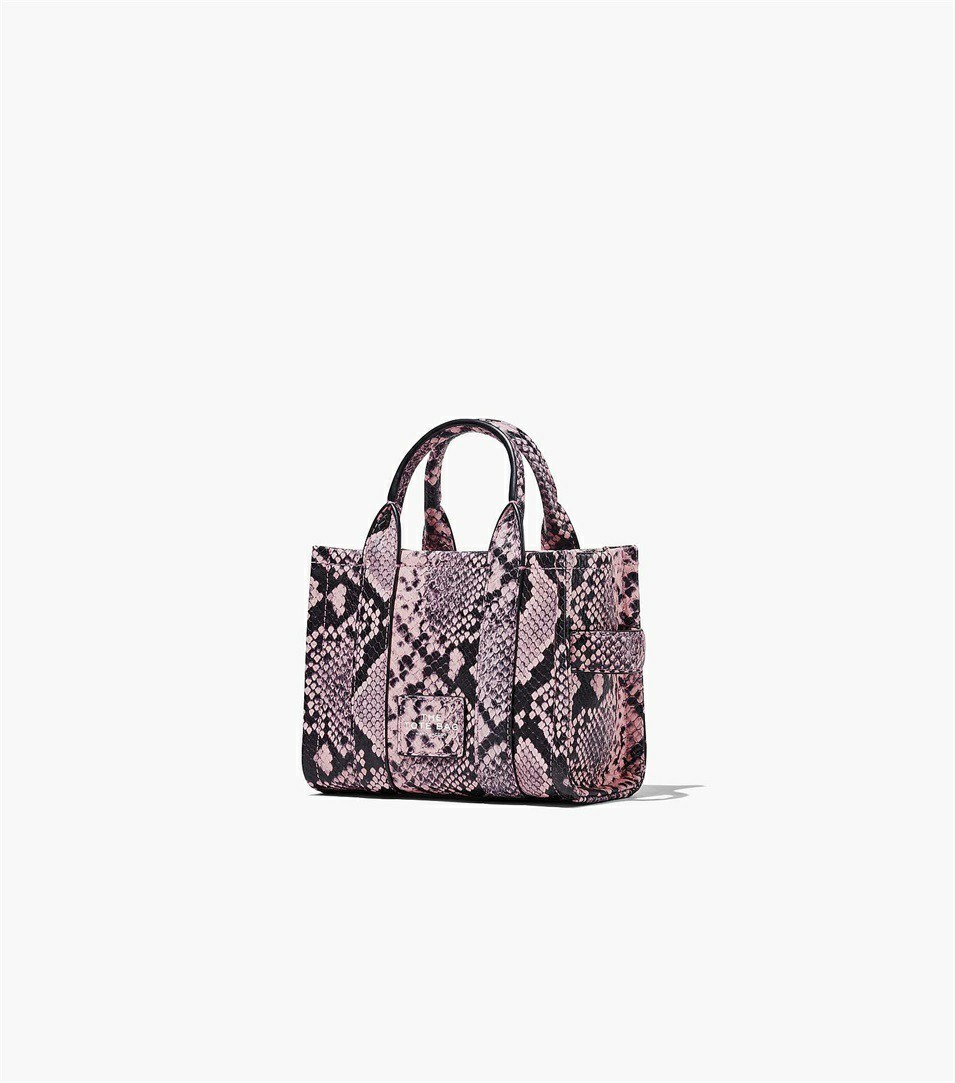 Purple Multicolor Marc Jacobs The Snake-Embossed Micro Women's Tote Bags | 2179SFBOH