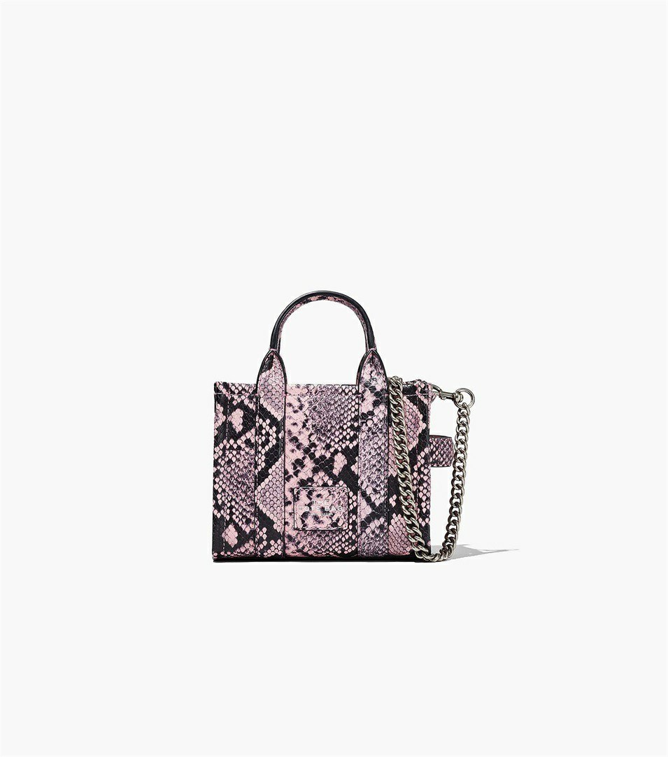 Purple Multicolor Marc Jacobs The Snake-Embossed Micro Women\'s Tote Bags | 2179SFBOH