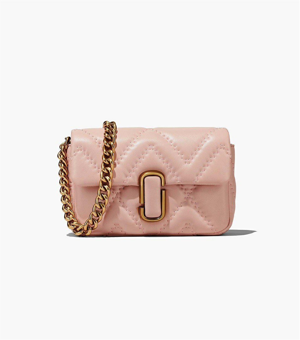 MARC JACOBS The Patent Leather Snapshot-Pink Rose