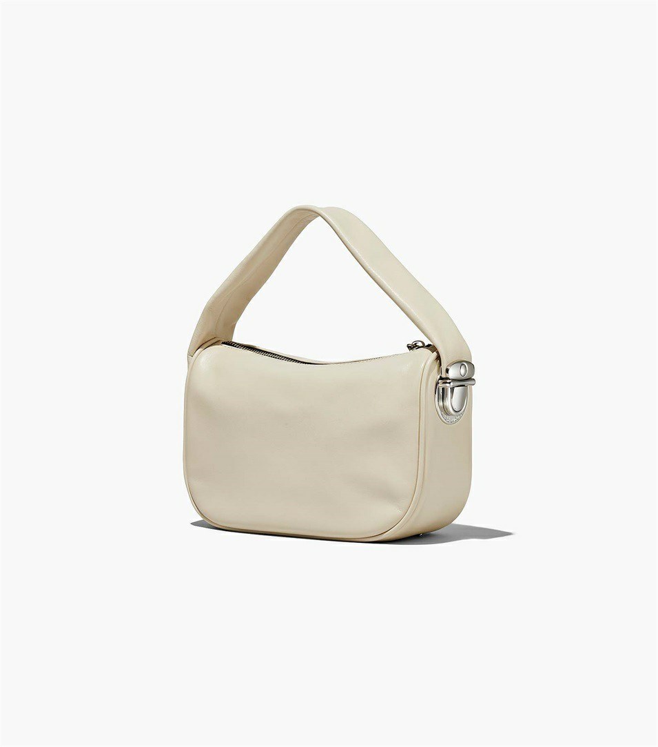 White Marc Jacobs The Pushlock Mini Women's Satchel Bags | 6503HKGOQ