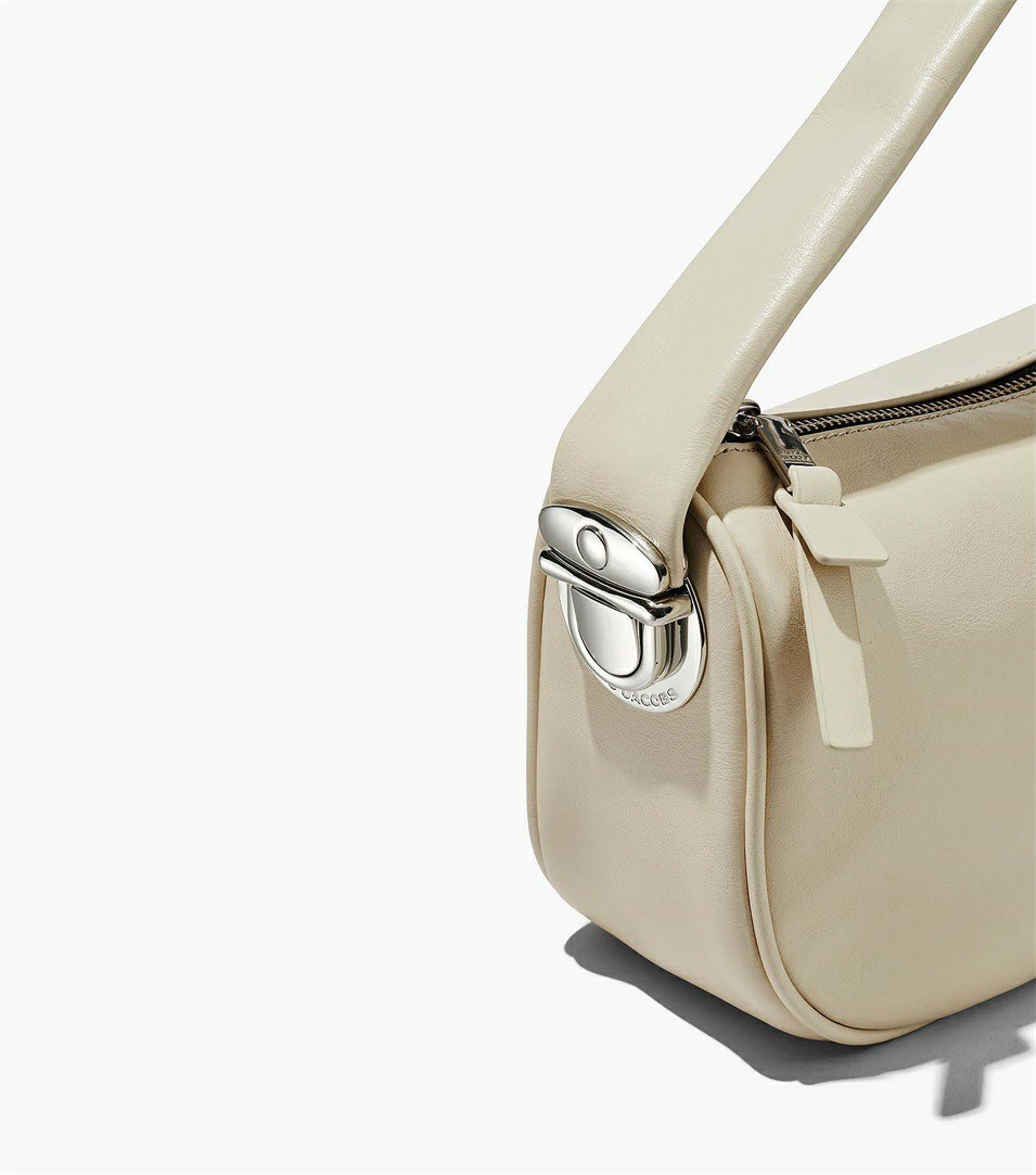 White Marc Jacobs The Pushlock Mini Women's Satchel Bags | 6503HKGOQ