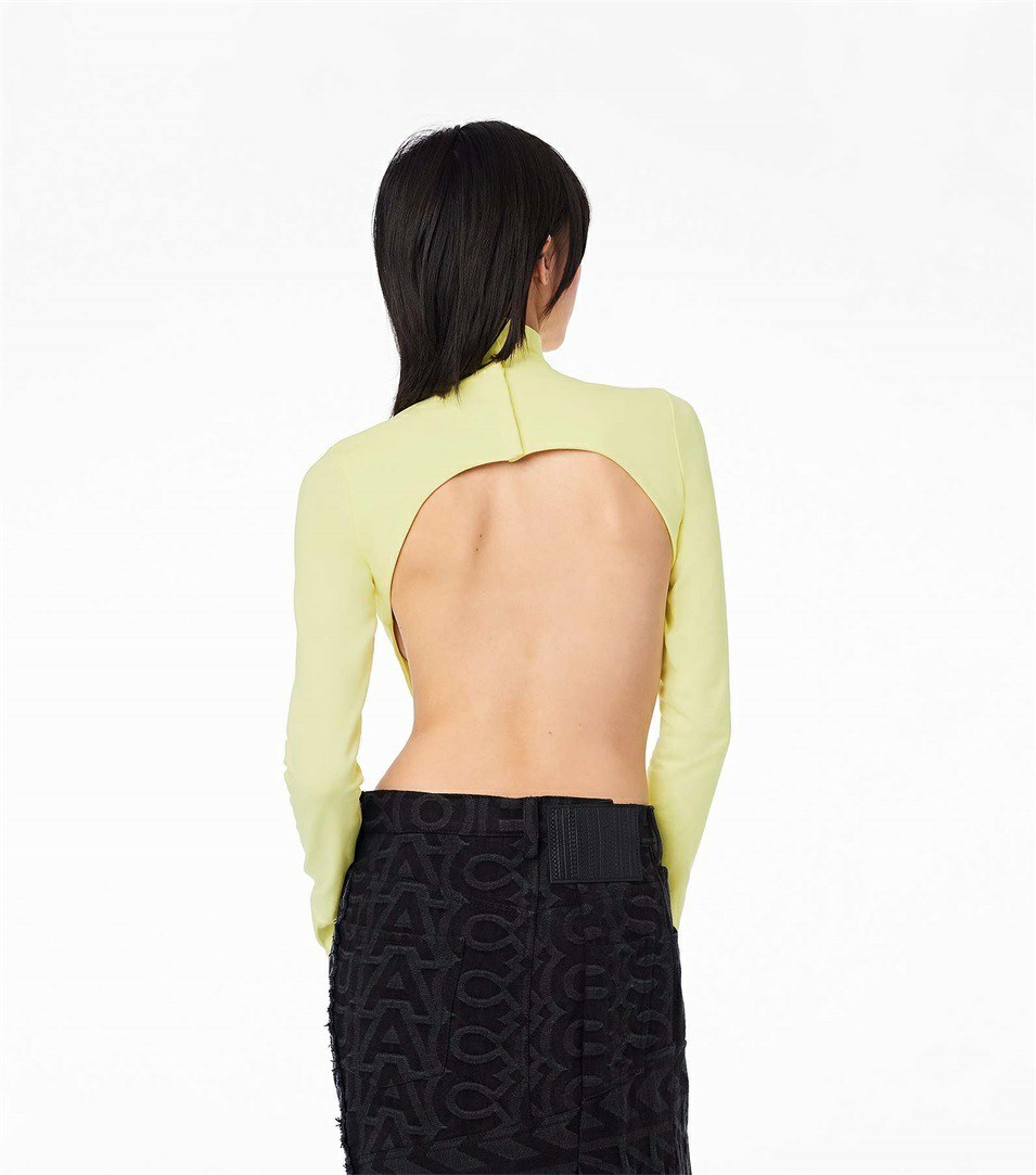 Yellow Marc Jacobs The Cutout Women's Bodysuit | 9507NWMFH
