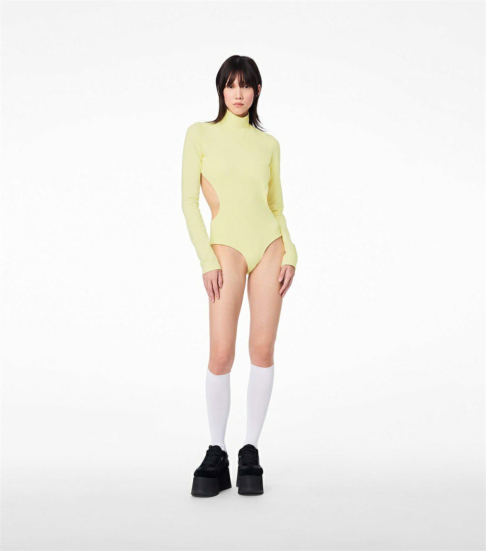 Yellow Marc Jacobs The Cutout Women's Bodysuit | 9507NWMFH