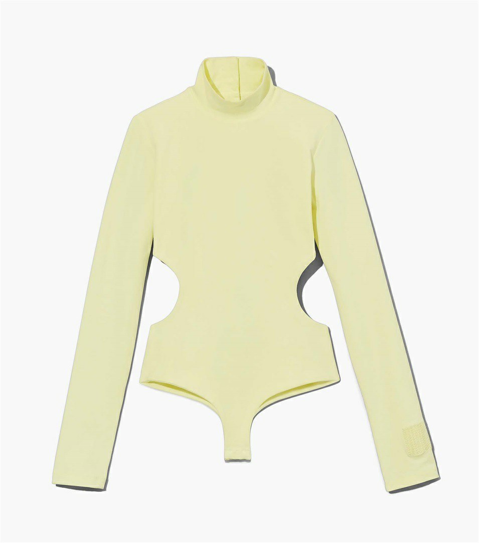 Yellow Marc Jacobs The Cutout Women\'s Bodysuit | 9507NWMFH