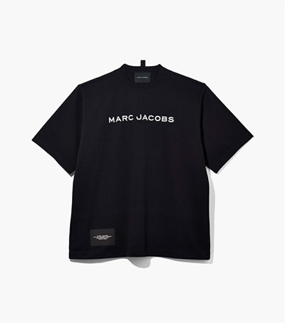Black Marc Jacobs The Big Women's T Shirts | 7582JDVAY