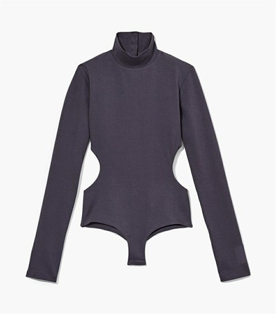 Dark Grey Marc Jacobs The Cutout Women's Bodysuit | 3506AZCLO